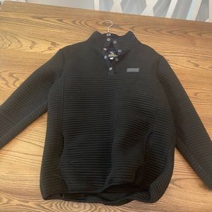 Simply Southern Women's size L Tried and True Ribbed Pullover Black